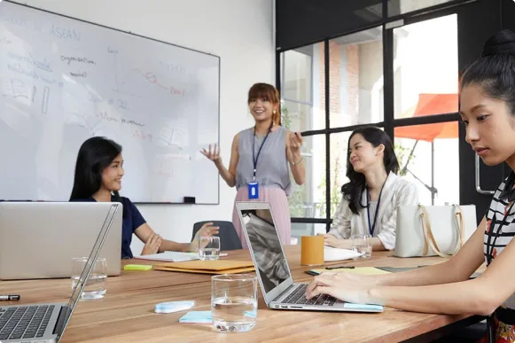 NU faculty members in a planning meeting