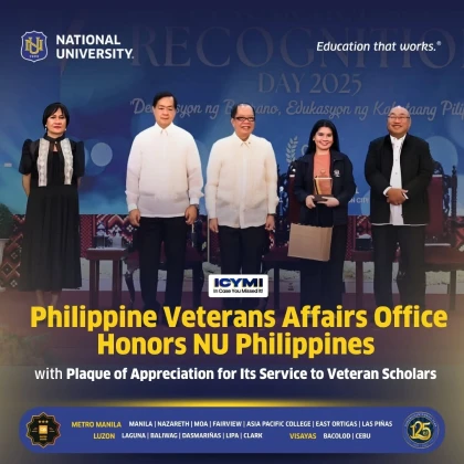 Philippine Veterans Affairs Office Honors NU Philippines