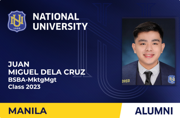 National University alumni ID card