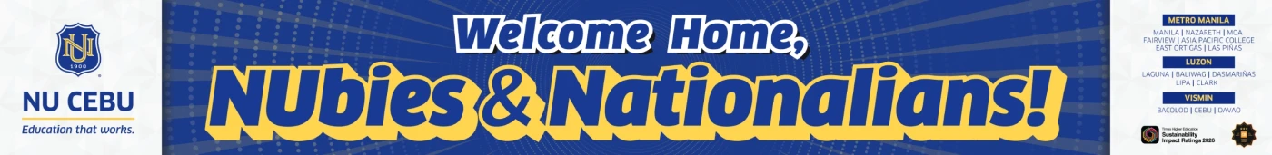 Welcome home, NUbies and Nationalians — NU Cebu