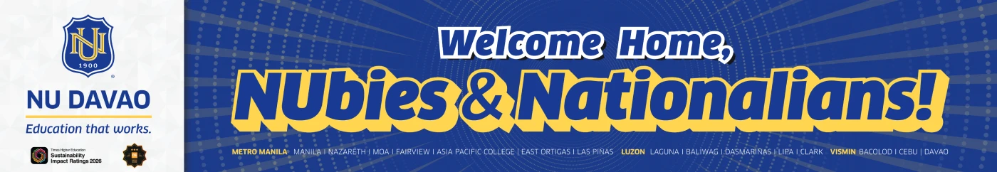 Welcome home, NUbies and Nationalians — NU Davao